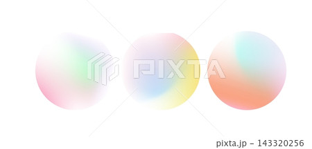 Abstract round watercolor gradient with noise grain texture 143320256