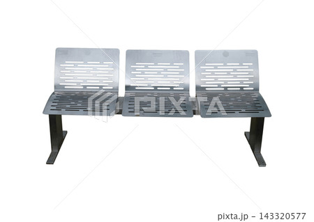 Post Modern Iron Three Seat Park Bench Post Modern Iron Three Seat Park Bench 143320577