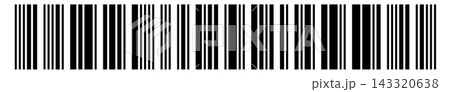 Bar code vector icon, product barcode label Bar code vector icon, product barcode label 143320638