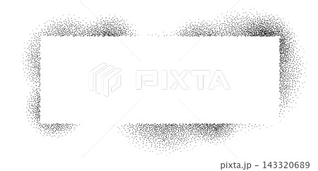 Noise stencil frame, rectangle grain dot effect Noise stencil frame, rectangle grain dot effect 143320689