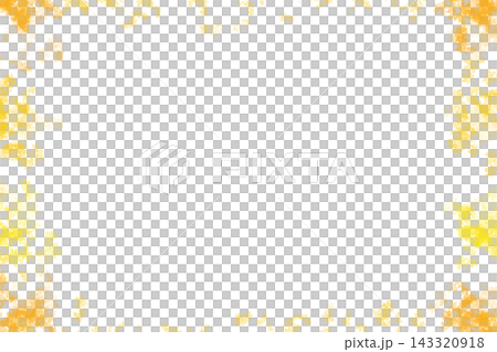 White frame with pale yellow orange autumn leaves by side White frame with pale yellow orange autumn leaves by side 143320918