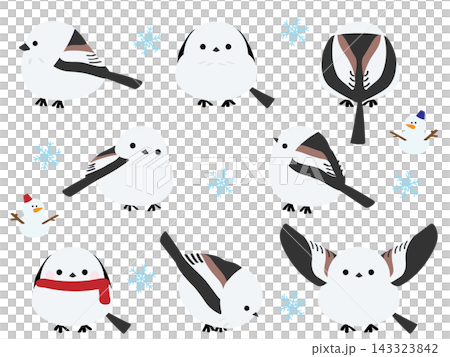 [No Outline] Illustration Set of Shimaena and Winter Themes 143323842