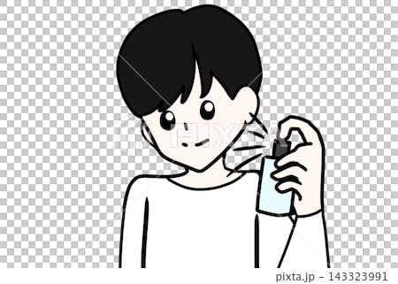 香水をつける 香水をつける 143323991