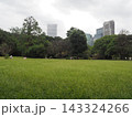 浜離宮恩賜庭園の緑と汐留の高層ビル群 143324266