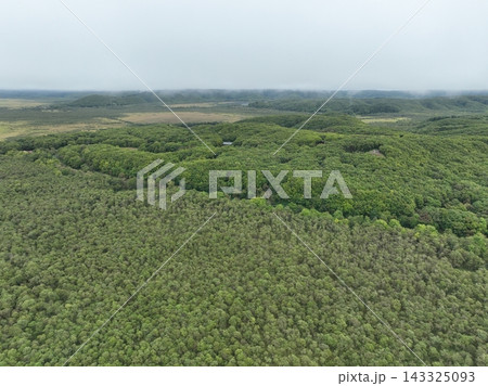 北海道 釧路湿原国立公園 細岡展望台から見る景色が絶景 ドローン空撮 北海道 釧路湿原国立公園 細岡展望台から見る景色が絶景 ドローン空撮 143325093