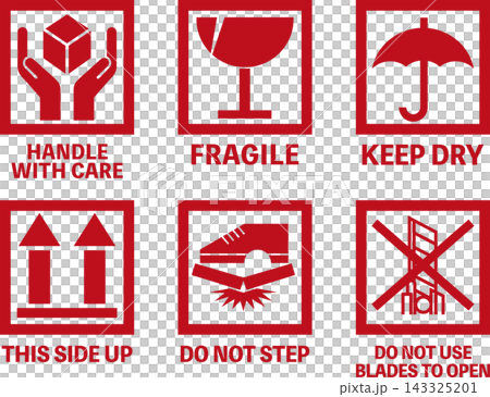行李搬運標誌(紅色,英文版) 行李搬運標誌(紅色,英文版) 143325201
