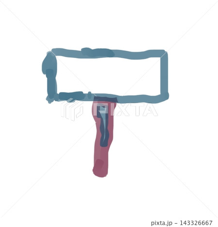 手描き、横長四角の吹出し 143326667