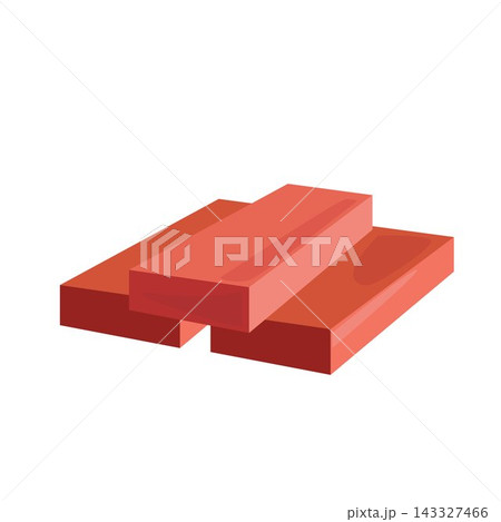 Cartoon vector element a stack of red bricks for construction. Cartoon vector element a stack of red bricks for construction. 143327466