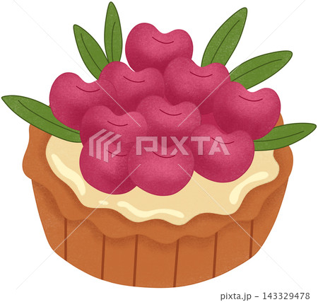 tart with cherry topping tart with cherry topping 143329478