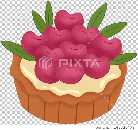 tart with cherry topping tart with cherry topping 143329478