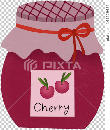 cherry jam illustration cherry jam illustration 143329482