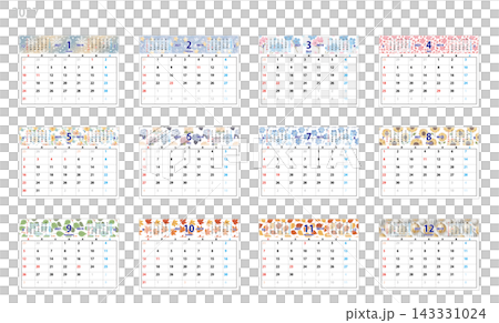 2027 Desk Calendar (Sunday Start, with Memo Space) 2027 Desk Calendar (Sunday Start, with Memo Space) 143331024