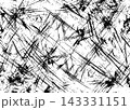 Abstract black and white line art composition 143331151