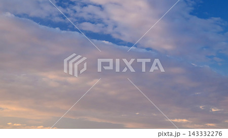 evening sunset sky with soft smoky clouds drifting slowly evening sunset sky with soft smoky clouds drifting slowly 143332276
