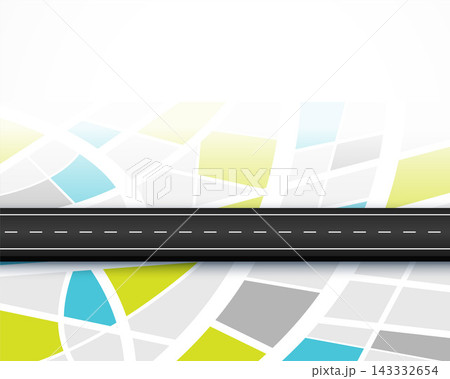 journey route road map travel background design 143332654