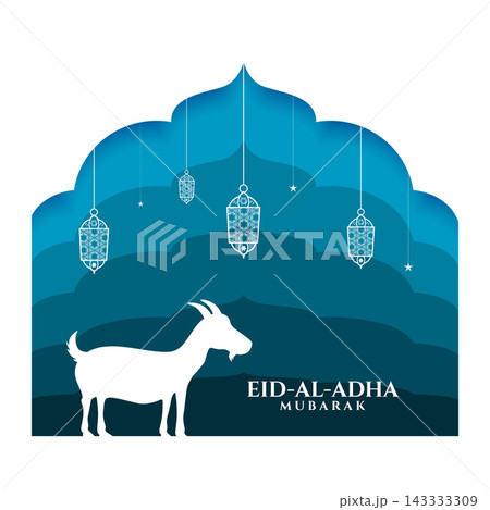 greeting design of eid al adha mubarak festival greeting design of eid al adha mubarak festival 143333309