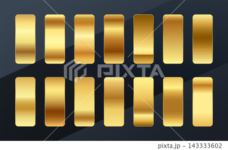premium golden gradients swatches palette set design premium golden gradients swatches palette set design 143333602