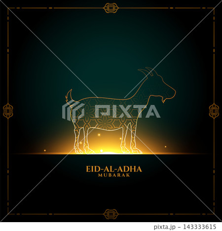 eid al adha mubarak islamic festival background design 143333615