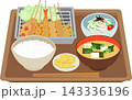 串かつ定食 143336196