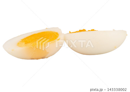 Boiled egg isolated on whitea background Boiled egg isolated on whitea background 143338002
