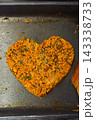Making crispy Korean fried rice mixing with sauce from dakgalbi on flat pan 143338733