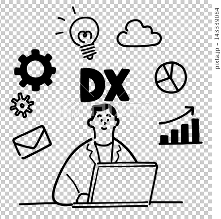 DX化で仕事が捗るビジネスパーソン 143339084