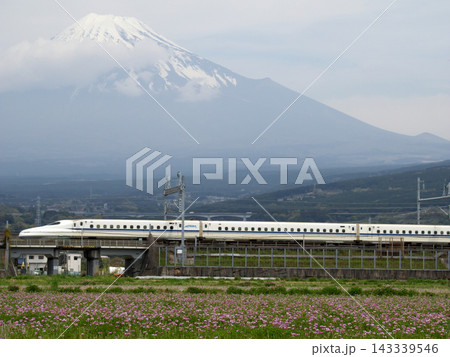 富士山と新幹線 富士山と新幹線 143339546