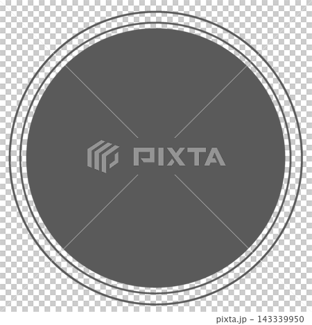 Dark gray circular double frame background material Dark gray circular double frame background material 143339950