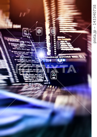 Digital Education and AI Learning Platform With Programming Code, Online Courses and Interactive Knowledge Interface 143340738
