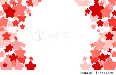 Red star confetti. Falling starry anniversary background Red star confetti. Falling starry anniversary background 143343126