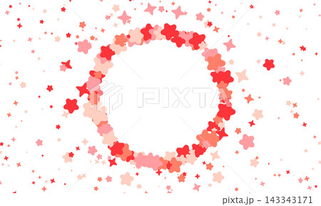 Red star confetti. Falling starry anniversary background Red star confetti. Falling starry anniversary background 143343171