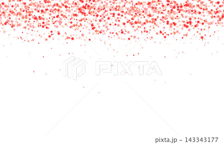 Red star confetti. Falling starry anniversary background Red star confetti. Falling starry anniversary background 143343177