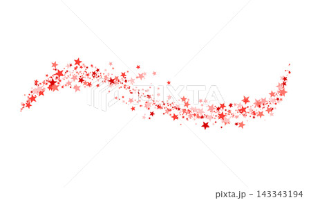 Red star confetti. Falling starry anniversary background Red star confetti. Falling starry anniversary background 143343194