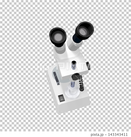 【逼真透視素材】科學教育資料以3D插圖:雙眼顯微鏡(透明PNG)(等距素材需另購) 【逼真透視素材】科學教育資料以3D插圖:雙眼顯微鏡(透明PNG)(等距素材需另購) 143343411