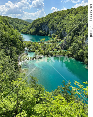 プリトヴィツェ湖群国立公園、下湖群、世界遺産、5月下旬 プリトヴィツェ湖群国立公園、下湖群、世界遺産、5月下旬 143345104