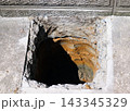 カーポートの柱用の穴 143345329