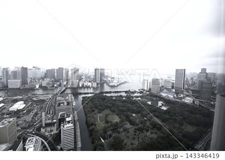 雨の汐留シオサイト 雨の汐留シオサイト 143346419