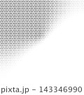 Abstract halftone background in black and white. Dotted vector pattern. 143346990