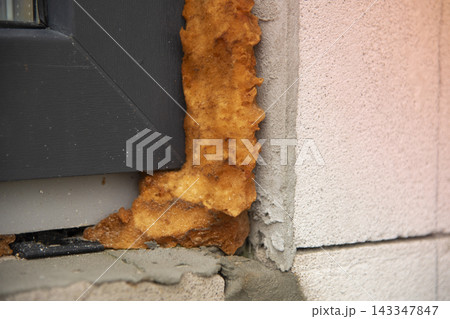 Destroyed mounting foam 143347847
