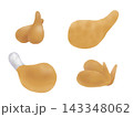 四種類の鶏肉料理 143348062