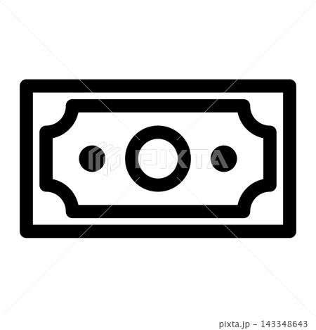 Outline Cash Icon for Money, Payment, Banking and Financial Transactions Outline Cash Icon for Money, Payment, Banking and Financial Transactions 143348643
