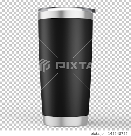 20 oz Tumbler with Handle Video on Transparent Background. 3d rendering 143348735
