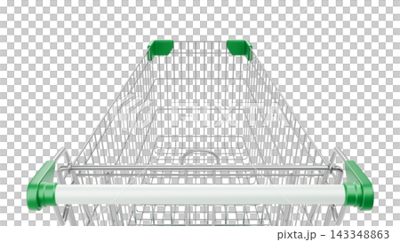 First-Person View of Shopping Cart on Isolated White Background, Empty Retail Trolley, 3D Render First-Person View of Shopping Cart on Isolated White Background, Empty Retail Trolley, 3D Render 143348863