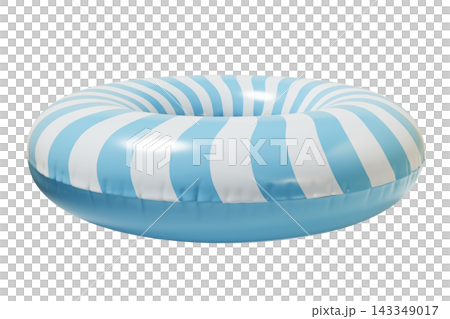 Striped retro Inflatable Swim Ring Summer Pool Float Isolated on White Background. 3d rendering Striped retro Inflatable Swim Ring Summer Pool Float Isolated on White Background. 3d rendering 143349017