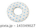 Inflatable Swim Ring, Summer Pool Float. Isolated on White Background. 3d rendering 143349027