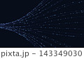 Abstract Technology Background with Digital Data Flow Network and Futuristic Light Connections 143349030