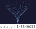 Abstract Technology Shape with Digital Data Flow Network and Futuristic Light Connections 143349033