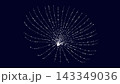 Abstract Technology Shape with Digital Data Flow Network and Futuristic Light Connections 143349036