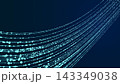 Abstract Technology Background with Digital Data Flow Network and Futuristic Light Connections 143349038