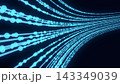 Abstract Technology Background with Digital Data Flow Network and Futuristic Light Connections 143349039